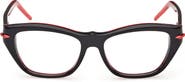Christian Louboutin 52mm Butterfly Optical Glasses