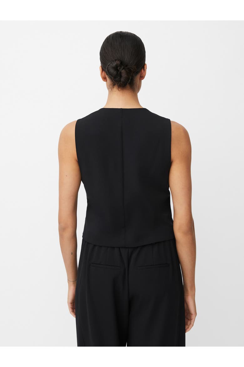 MaJordyn V-Neck Tailored Waistcoat, Alternate, color, Black