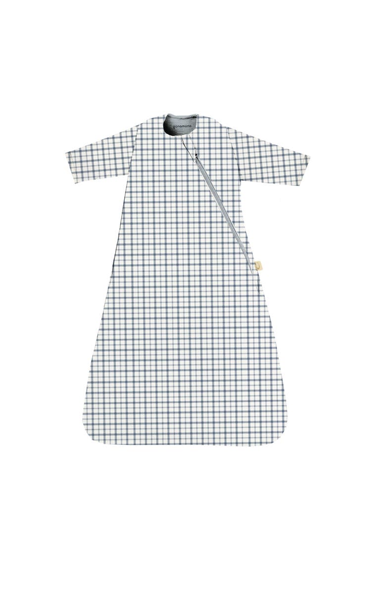 gunamuna Long Sleeve Swaddle Sleep Bag, 1.0 TOG - Baby, Main, color, Checkmate