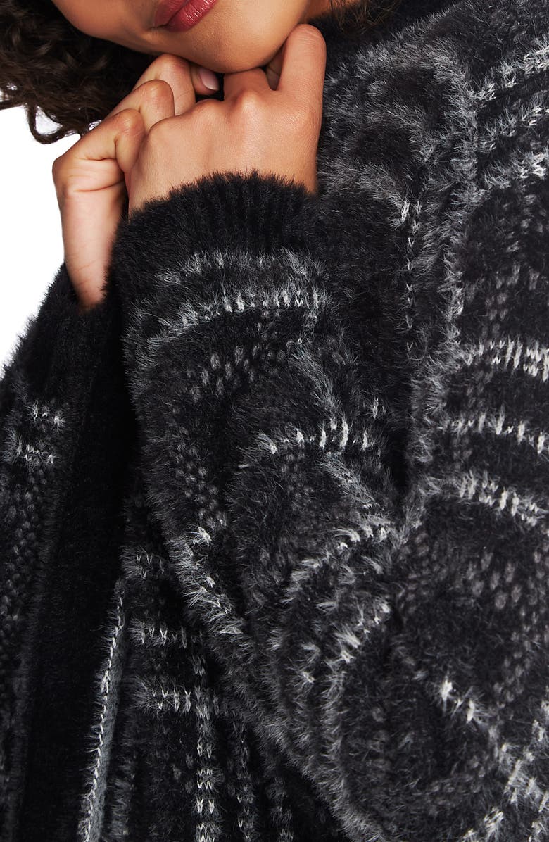 1.STATE Plaid Eyelash Cardigan, Alternate, color,