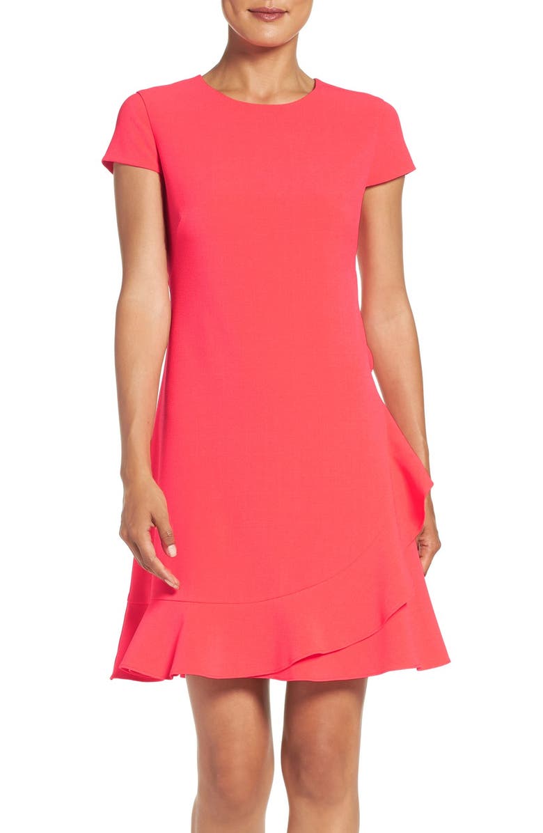 Eliza J Crepe A-Line Dress, Main, color, 