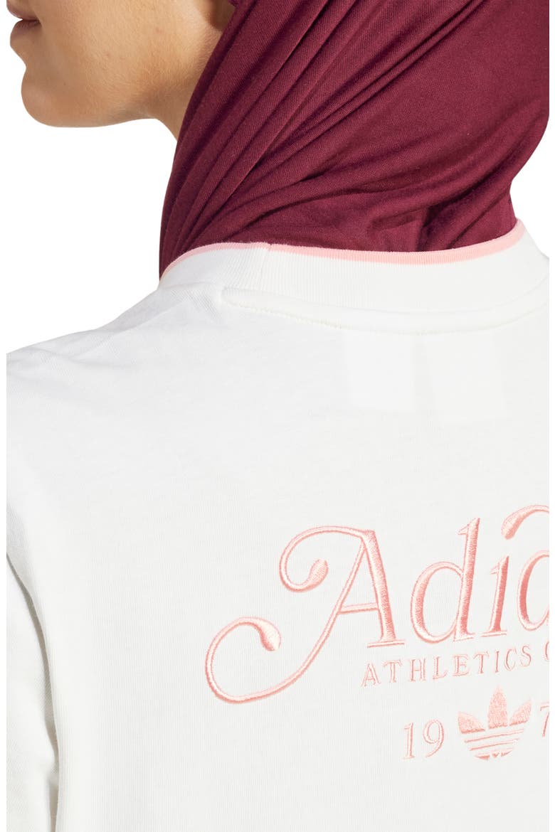 Lifestyle Embroidered Cotton Graphic T-Shirt, Alternate, color, CLOUD WHITE