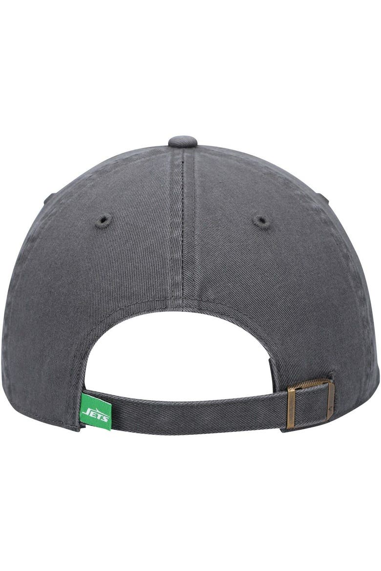 Men's '47 Charcoal New York Jets Clean Up Legacy Adjustable Hat, Alternate, color, Charcoal