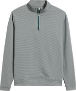 Peter Millar Perth Sugar Stripe Performance Quarter Zip