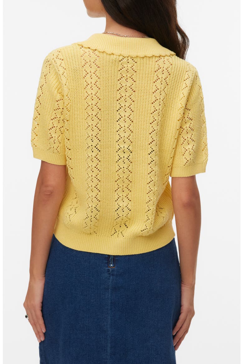 Daria Pointelle Cardigan, Alternate, color, GOLDEN HAZE