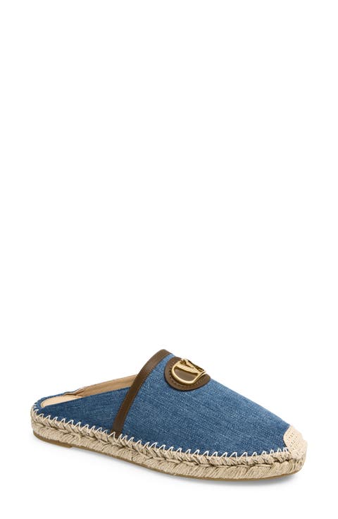 VLOGO Denim Espadrille Mule (Women)