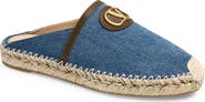 Valentino Garavani VLOGO Denim Espadrille Mule