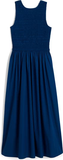 Melody Scoopback Smocked Midi Sundress