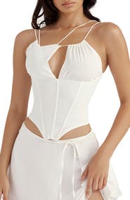 HOUSE OF CB Orla Strappy Corset Top