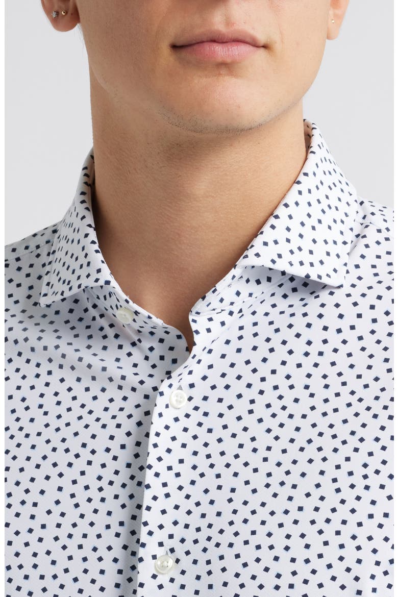Hank Slim Fit Performance Stretch Dress Shirt, Alternate, color, OPEN WHITE