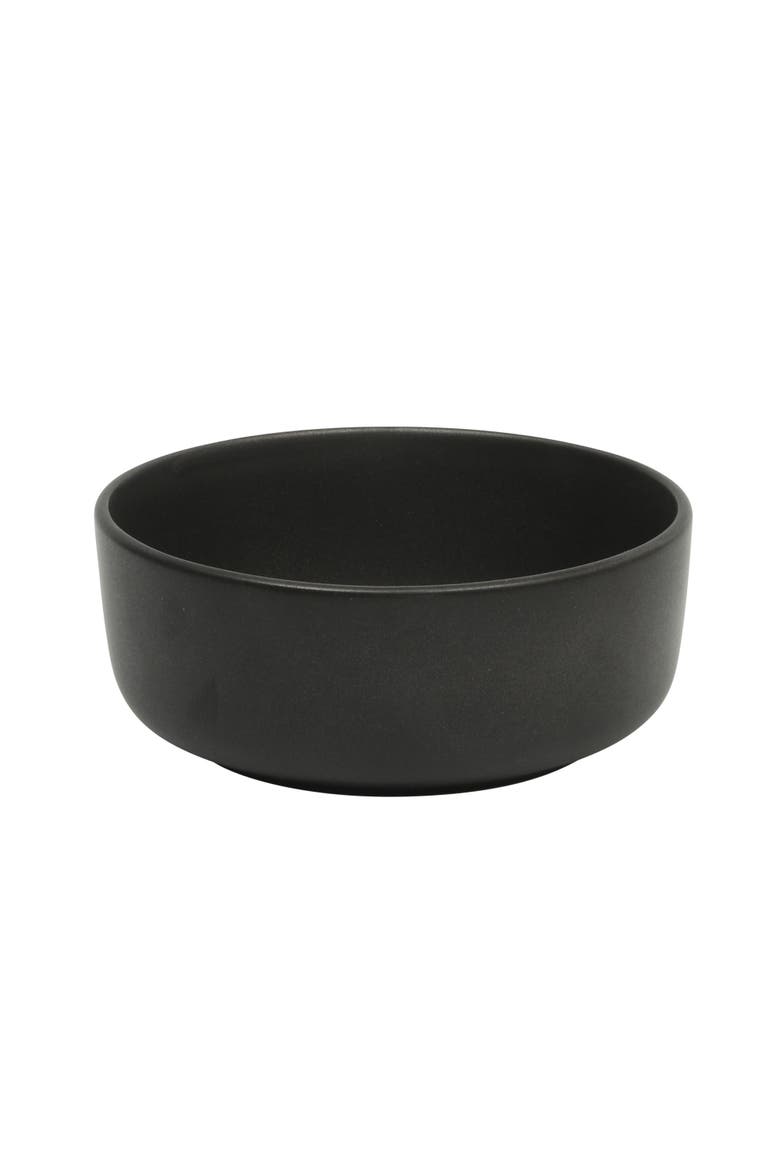 Pasco 12-Piece Reactive Glaze Stoneware Dinnerware Set, Alternate, color, Matte Black