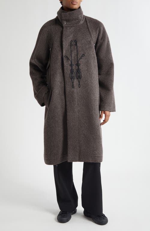 KIKO KOSTADINOV Kormos Miltary Coat in Washed Brown/Slate Grey  product