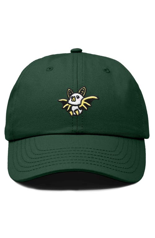 Dalix Honduran Bat Embroidered Dad Hat In Dark Green
