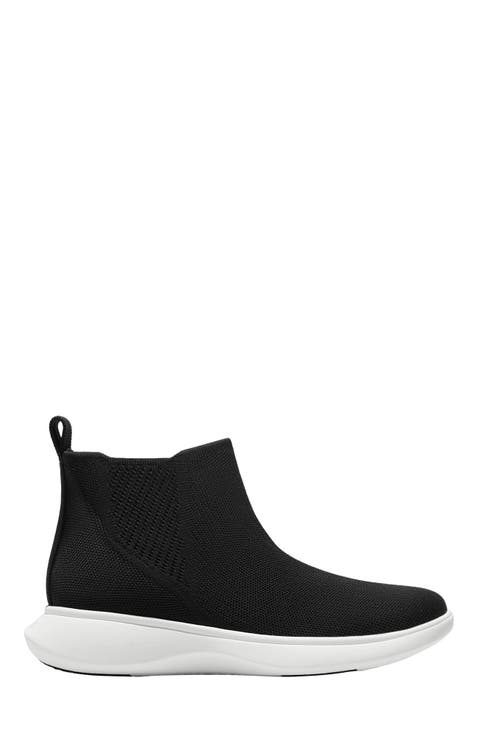 Round-Toe Slip-On Sneaker Boots