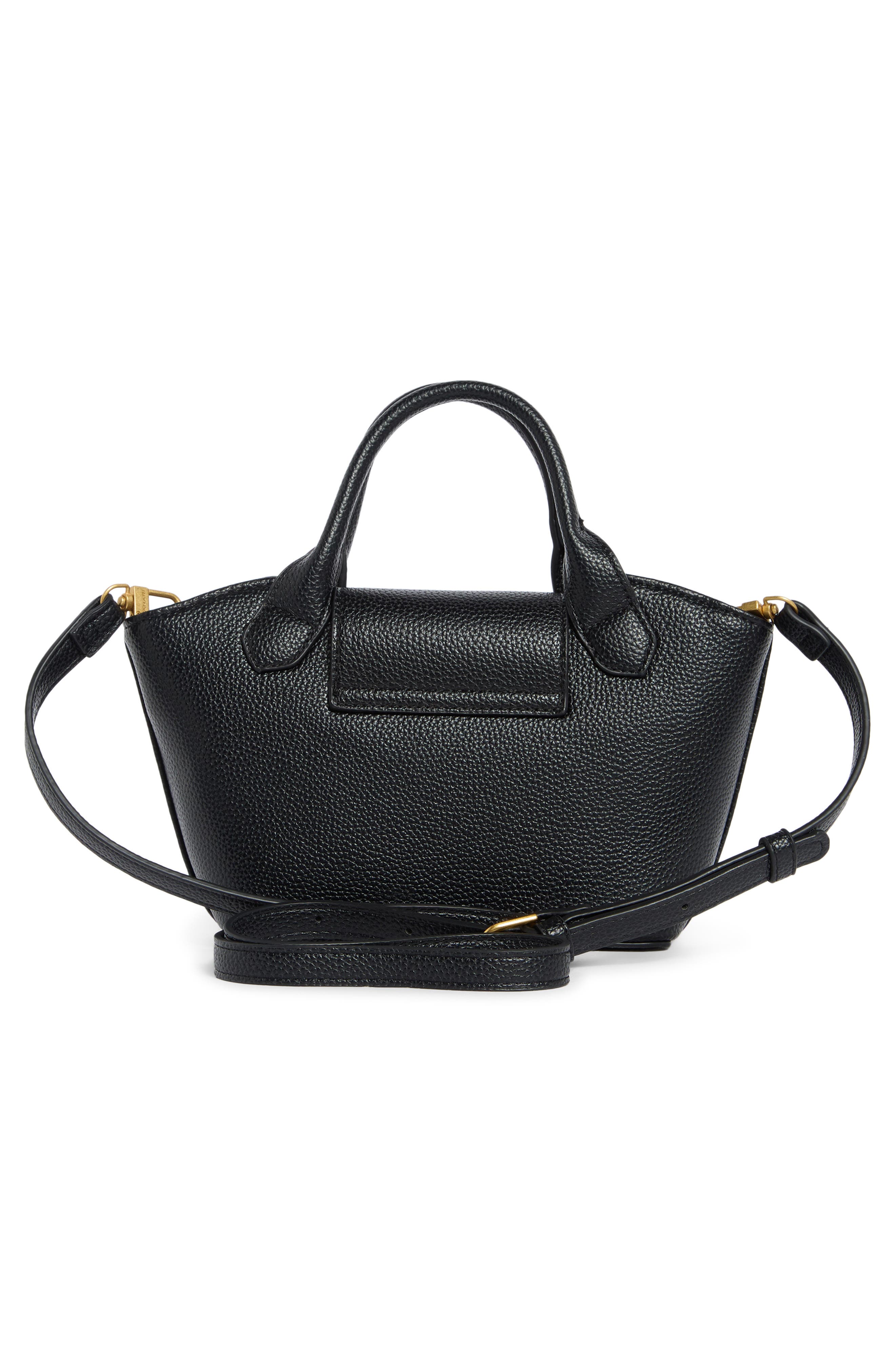 Tahari Elle Top Handle Bag, Alternate, color, Black
