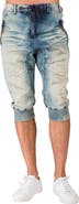 LEVEL 7 Denim Wash Capri Joggers