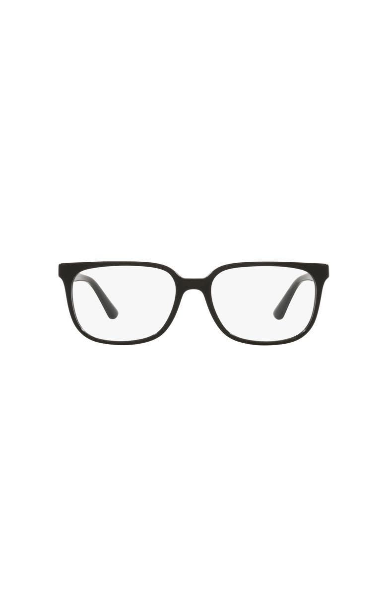 Lenscrafters 58mm Rectangle optical glasses, Alternate, color, Black