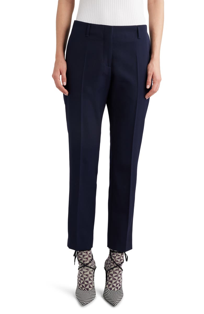 Dries Van Noten Fitted Twill Ankle Pants, Main, color,