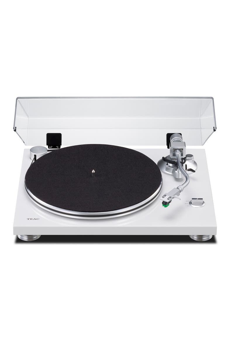 TN-3B-SE Manual Belt-Drive Turntable with Pre-Installed Audio-Technica MM Cartridge, Main, color, White