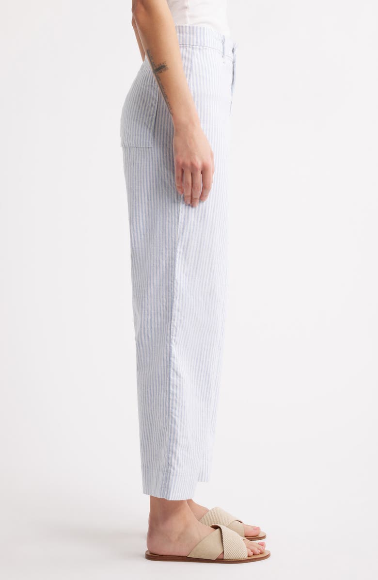 Frank & Eileen Wexford Wide Leg Pants, Alternate, color, Blue White Stripe
