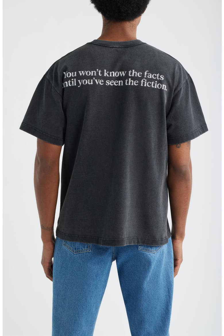 Pulp Fiction Milkshake Graphic Cotton T-Shirt, Alternate, color, WASHED BLACK