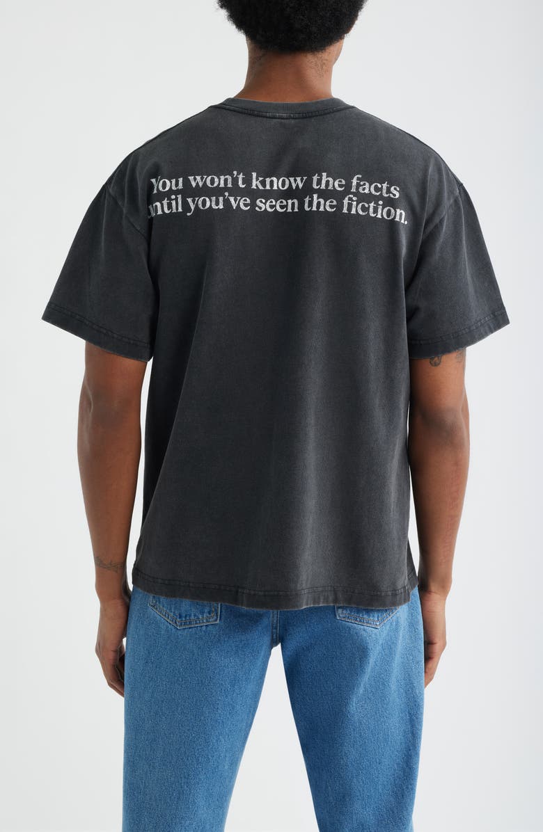 ID Supply Co Pulp Fiction Milkshake Graphic Cotton T-Shirt, Alternate, color, Washed Black