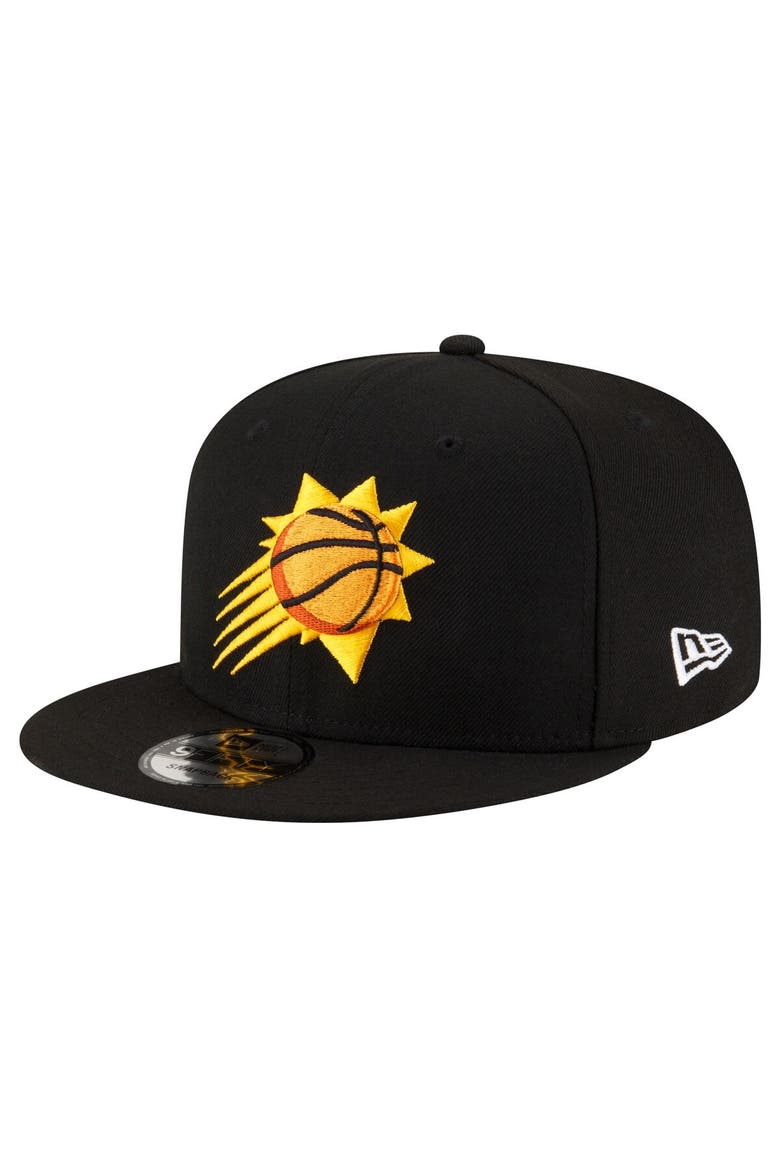 Men's New Era Black Phoenix Suns 9FIFTY Snapback Hat, Main, color, Black