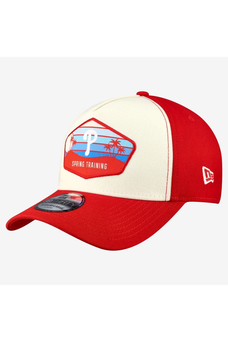 Men's New Era  Stone Philadelphia Phillies 2026 Spring Training Fan Pack Gradient 39THIRTY Flex Hat, Main, color, Stone