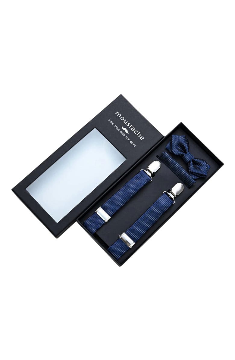 MOUSTACHE Textured Suspender Set, Alternate, color, 