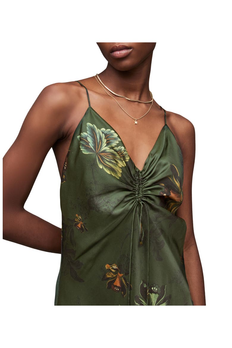 Alexia Lilly Midi Dress, Alternate, color, FOREST GREEN