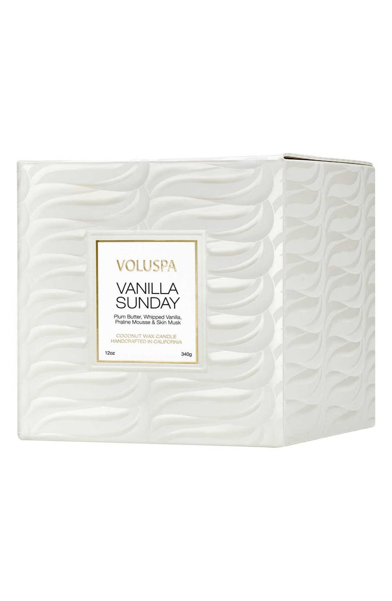 Voluspa Vanilla Sunday Classic Candle, Alternate, color,