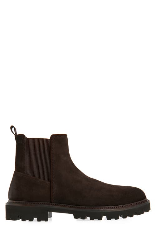 Hugo Boss Boss Julio Lugged Suede Chelsea Boot In Brown