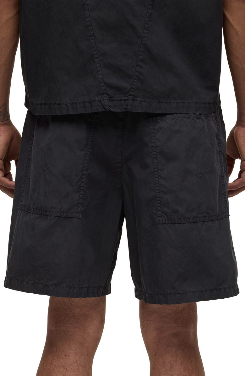 Hudson Jeans Cotton Blend Drawstring Shorts, Alternate, color, Black Slate