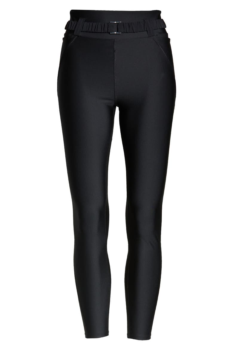 Airlift Charmer High Waist 7/8 Leggings, Alternate, color, BLACK