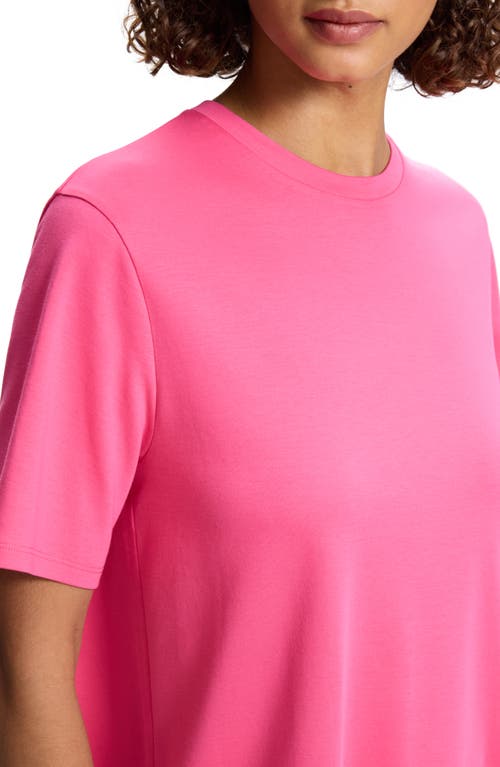 Theory Women's Cotton T-shirt Minidress In Pnk Azalea