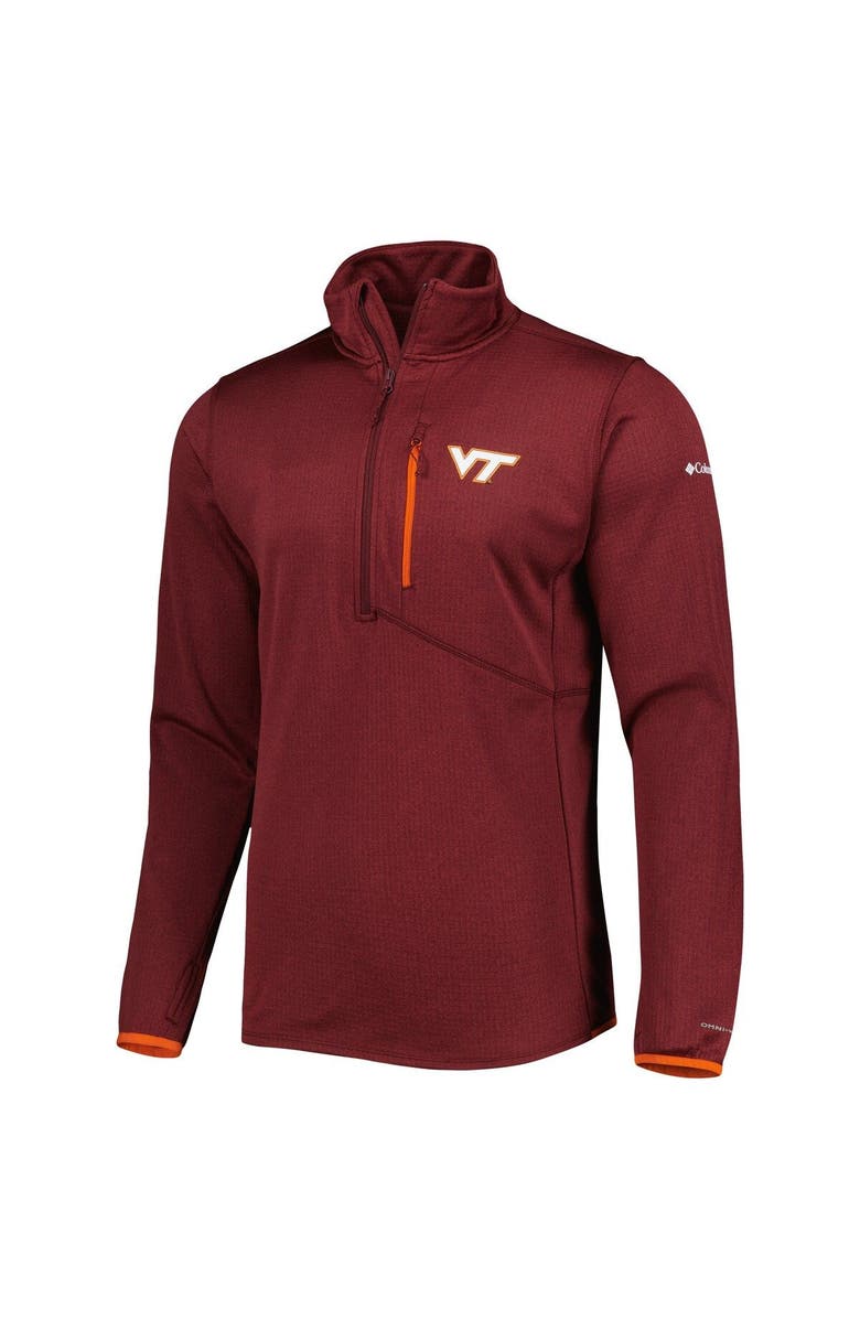 Columbia Men's Columbia Maroon Virginia Tech Hokies Park View Omni-Wick Half-Zip Top, Alternate, color, Maroon