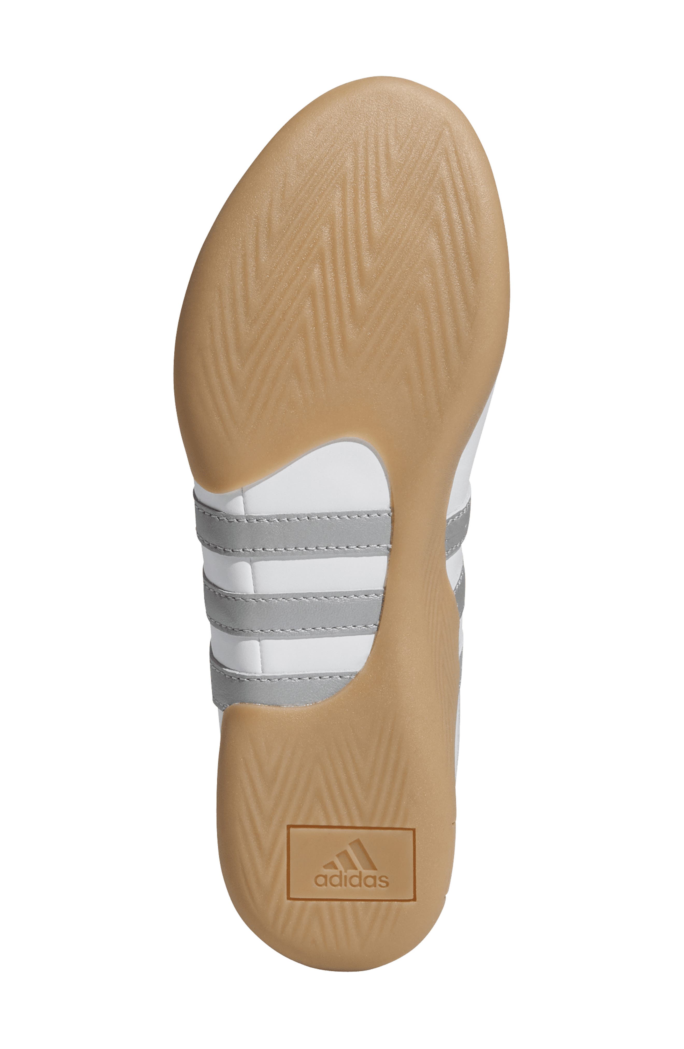 adidas Taekwondo Mei Ballet Flat, Alternate, color, White/ Silver Metallic/ Gum