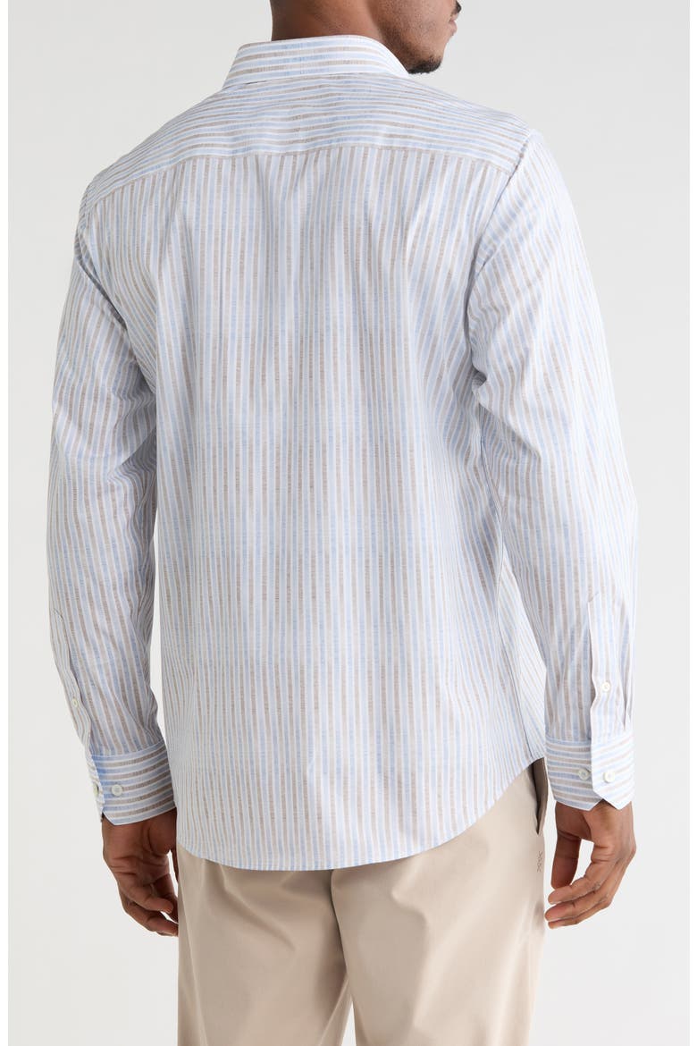 Woven Button Up Shirt, Alternate, color, CLASSIC BLUE