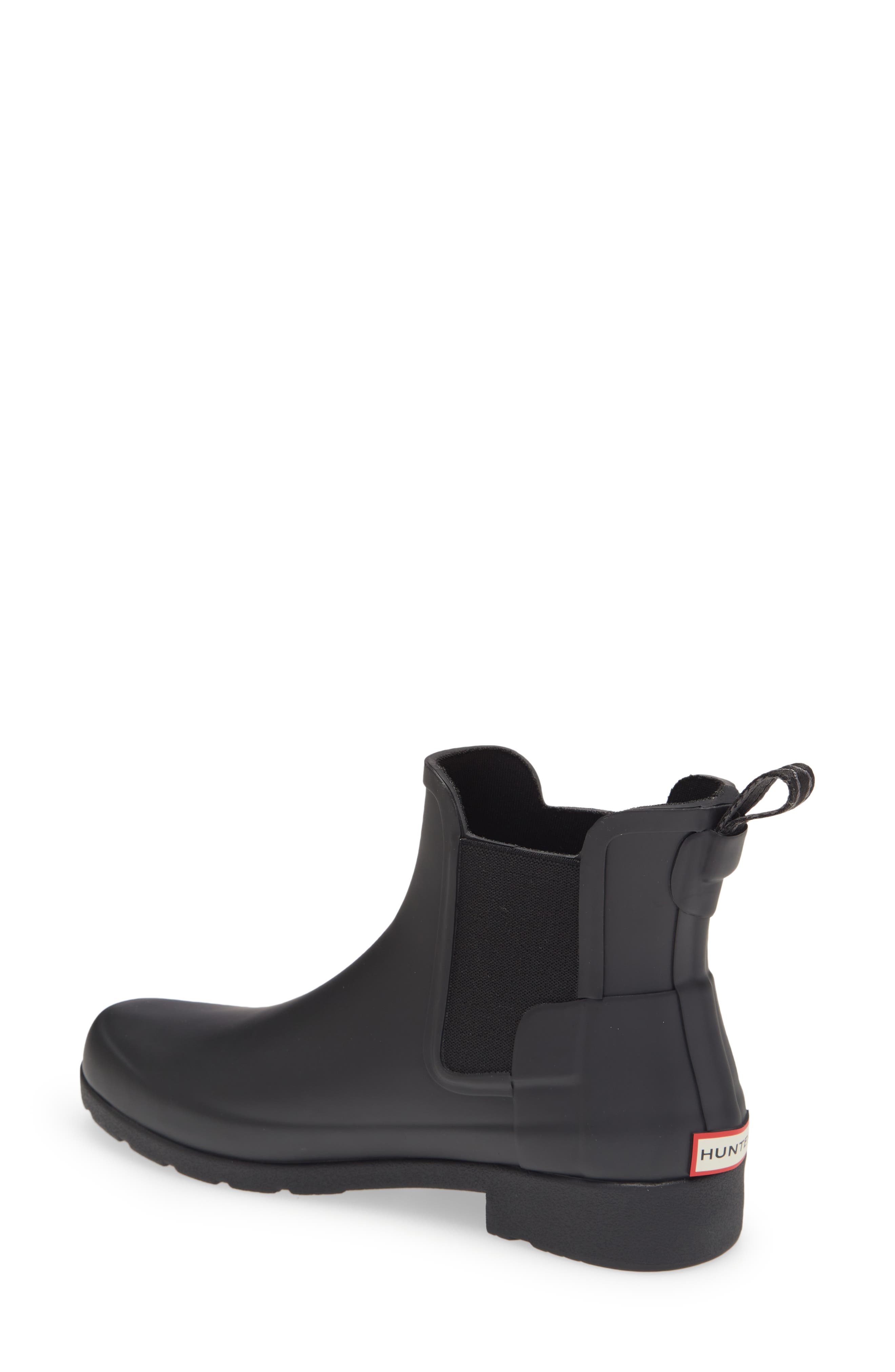 Hunter Refined Waterproof Chelsea Boot, Alternate, color, 