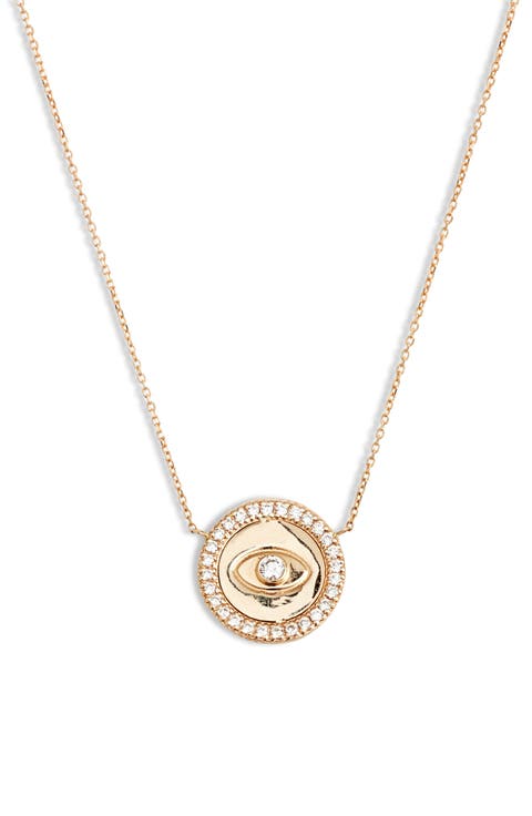 Evil Eye Diamond Necklace