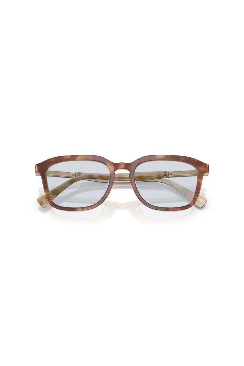 53mm Rectangle optical glasses, Alternate, color, Brown
