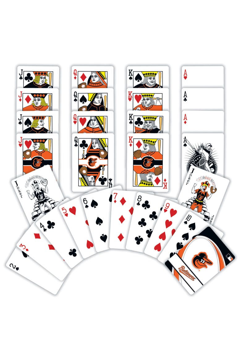 Baltimore Orioles Playing Cards, Alternate, color, Multicolor