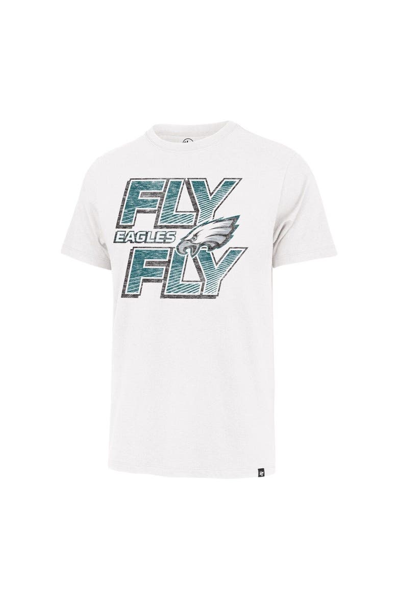 Men's '47 White Philadelphia Eagles Fly Regional Franklin T-Shirt, Alternate, color, White
