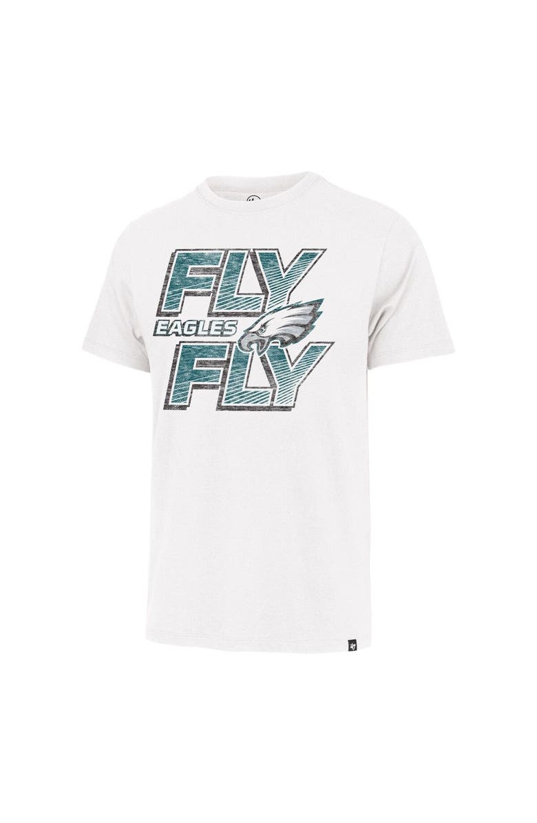 '47 Men's '47 White Philadelphia Eagles Fly Regional Franklin T-Shirt, Alternate, color,