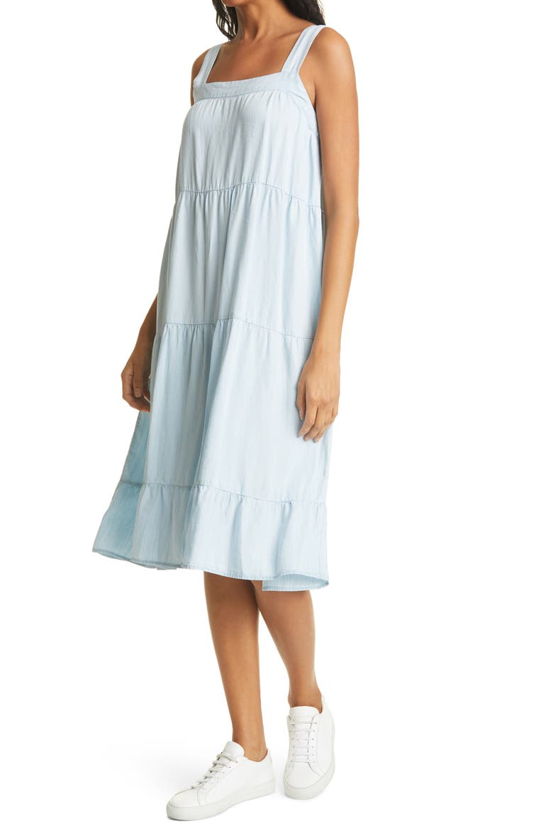 Amaya Sleeveless Tiered Sundress, Alternate, color, LIGHT VINTAGE