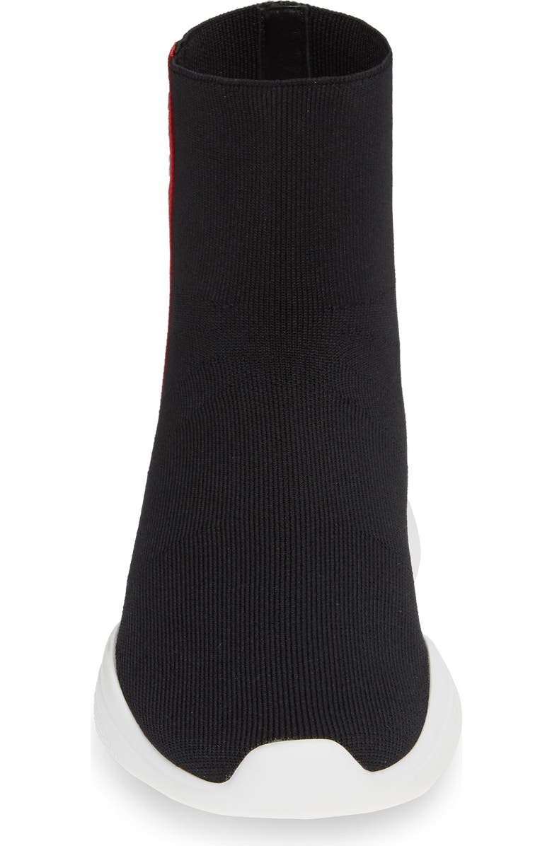 Prada Logo Band Sock Sneaker, Alternate, color,