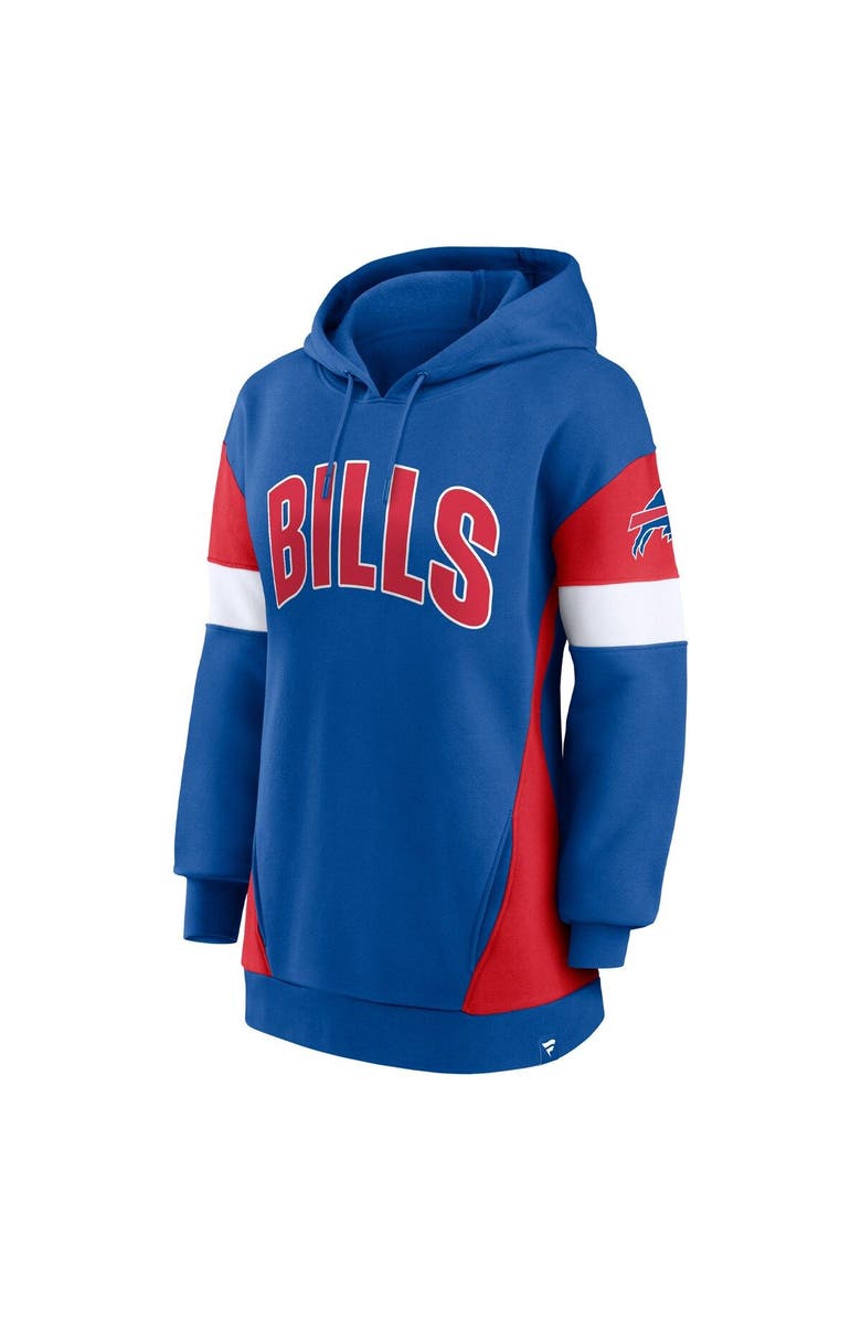 FANATICS Women's Fanatics Branded Royal/Red Buffalo Bills Lock It Down Pullover Hoodie, Alternate, color, 