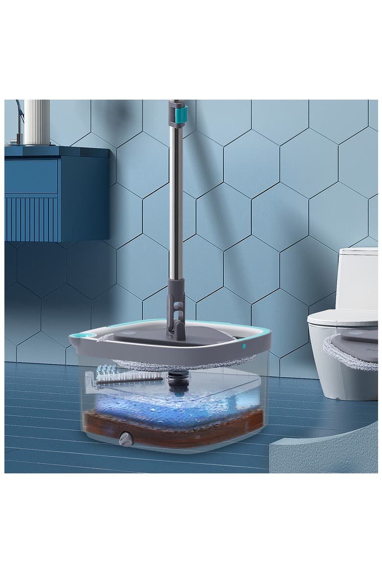 SALAV True & Tidy Spin-800 TRUECLEAN Mop & Bucket System, Alternate, color, GREY