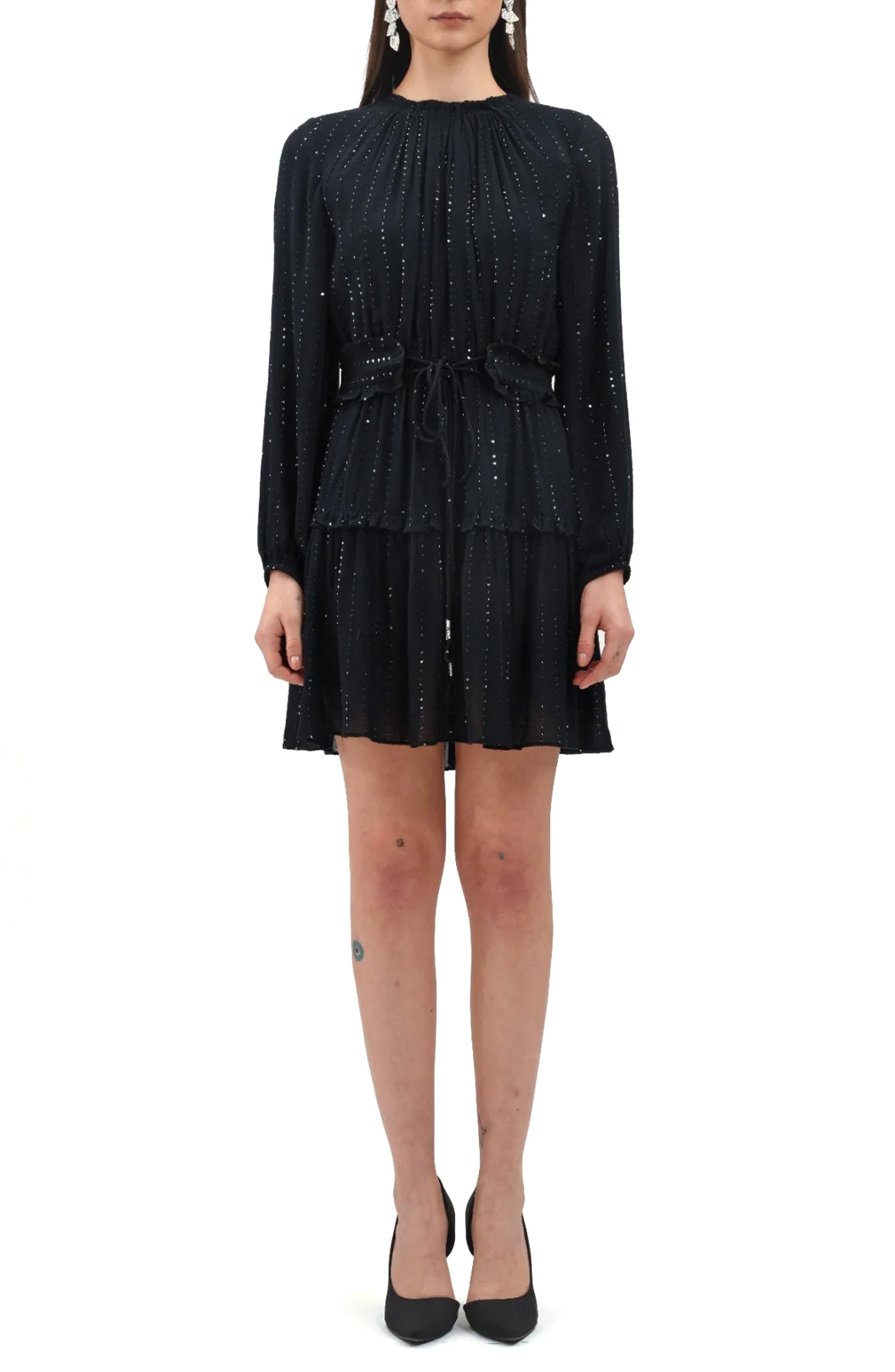 Celina Moon Starlight Long Sleeve Minidress