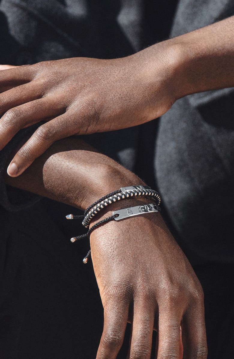 Monica Vinader Men's Havana Engravable Friendship Bracelet, Alternate, color, 